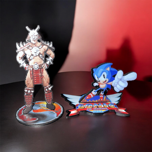 Collectible Pixel Art Acrylic Statues (MK Series)